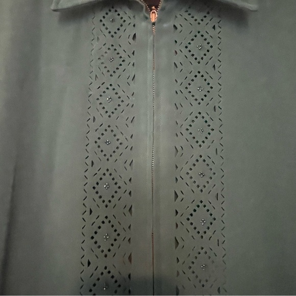 Alfred Dunner, 12, turquoise/aqua shade, UGC, beaded - Picture 3 of 7